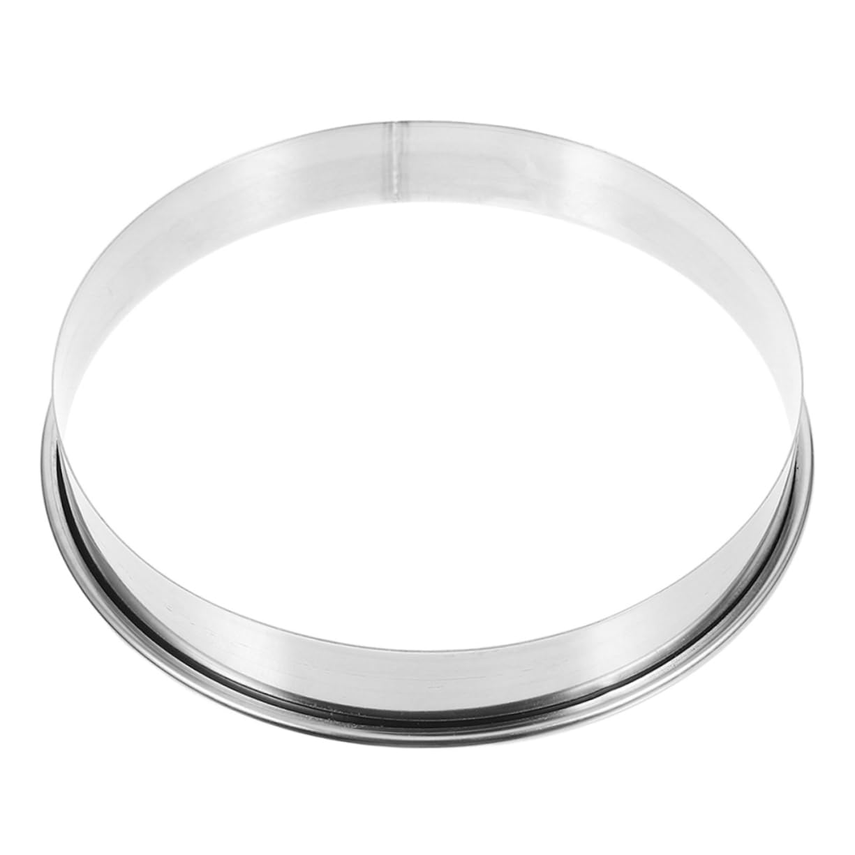 Sosoport Stainless Steel Pizza Saucing Ring Precision Baking Tool for Even Topping Distribution Easy to Clean Kitchen Gadget for Pizza Pancakes and Pastries