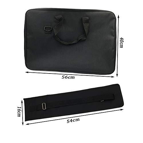 Music Stand Bag Sheet Music Stand Bag, Durable Carrying Bag for Music Stands and Piano Lessons 600D Nylon Stand Bag with Adjustable Shoulder Sling - Thumbnail 2