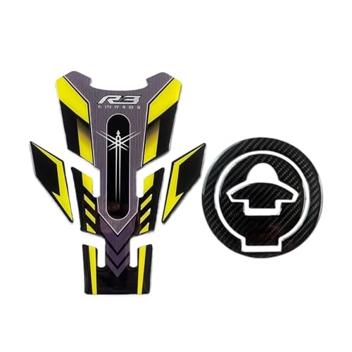 Autocollant Réservoir Gaz Moto Évite les Rayures et Glissements pour YZF R3 2019-2022