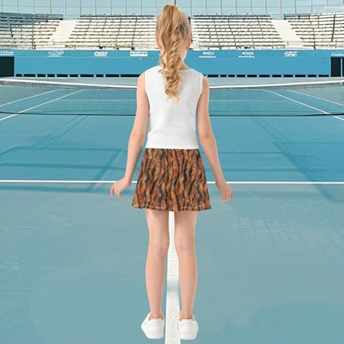 visesunny Girl's Golf Skirt Athletic Floral Tennis Skort Performance Short with Double Layer Pockets XS-XL3