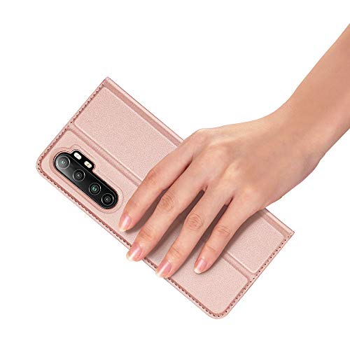 Greaked DUX DUCIS para Xiaomi Note 10 Lite/Redmi Note 9/Note 10X 4G Capa magnética de couro com comp
