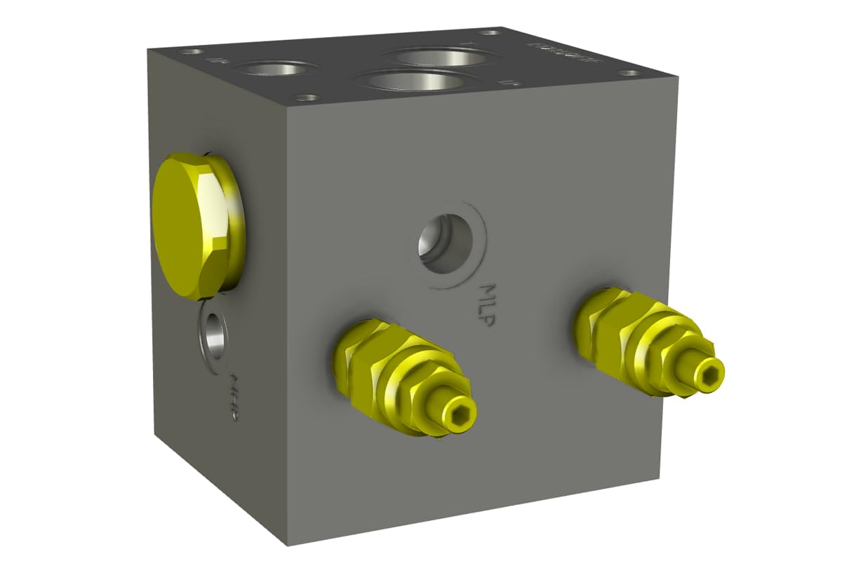 Hydrauliczny blok zaworów ET215/3F1F (NG10 do pomp podwójnych) | blok hydrauliczny