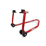 ツールズアイランド(Toolsisland) バイクスタンド リア メンテナンススタンド 後輪用 L型フック 極太パイプ一本仕上げ (レッド) TD7002