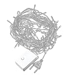 FUTUREORYY LED Lichterkette 10m mit 100 Blauen LED Birnen Flexible Kupferdraht Weihnachtsbeleuchtung...