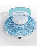 WINNY POOL CLEANER Winny 200P Robot Piscine, Aspirateur Piscine sans Fil avec Batterie, Autonomie 80 Min pour Piscines Hors-Sol 60m², Double Filtration,Stationnement Automatique(Bleu-Blanc)