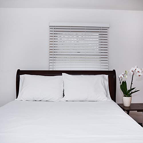 Pacific Linens Pillowcases White 12 Pack 200 Thread Count Percale Fabric Hotel Linen Pillow Covers Size (Queen)