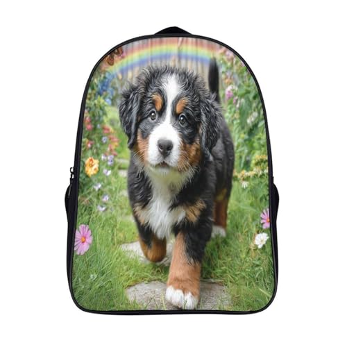 Sac à dos chien 3D pour adolescent et adulte avec 2 grands compartiments de voyage