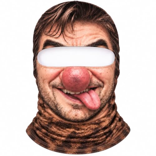 Funny Santa Ski Mask 3D Print Windproof Ugly Christmas Costumes - image 1