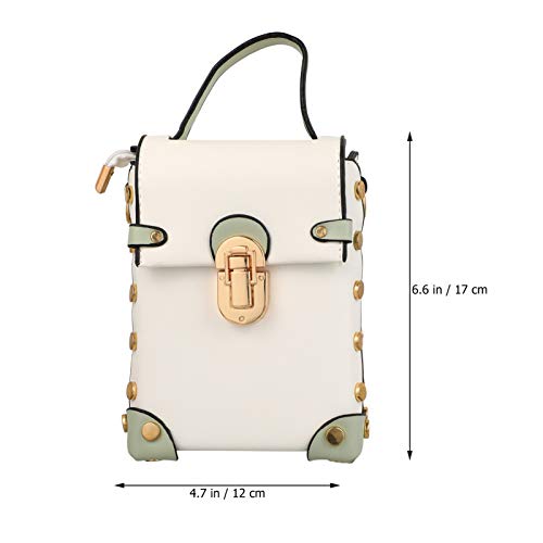KESYOO Mini-Crossbody Bolsa de Couro Pu Vintage Sling Bag Bolsa de Ombro Bolsa Mensageiro Uma Bolsa