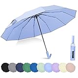 BAODINI Umbrella for Rain Windproof Medium Size Automatic Compact Umbrella for Men-Women's Big Umbre