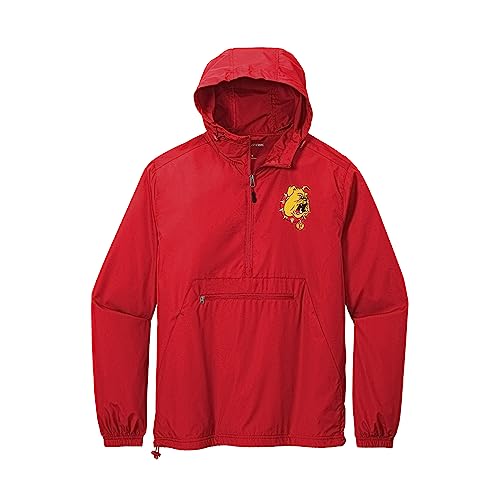 Sorority Letters Shop Ferris State University Bulldogs Windbreaker - Packable Anorak Pullover