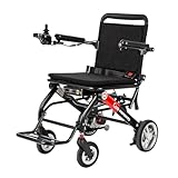 Care-Parents 電動車椅子 折畳み 軽量 16.25kg コンパクト 車椅子 高齢者用 電動ミニカー アルミ合金 軽量電動車椅子 耐荷重100kg 走行20KM 電磁ブレーキ 取り外し可能なバッテリー 手すり灯つき (CP-0020)