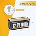 Power Queen 12V 100Ah Mini LiFePO4 Battery, Built-in 100A BMS, Max.1280W Load Power, Grade A Deep Cycle Lithium Battery Cells,10-Year Lifetime, Perfect for RV, Boat,Off-Grid
