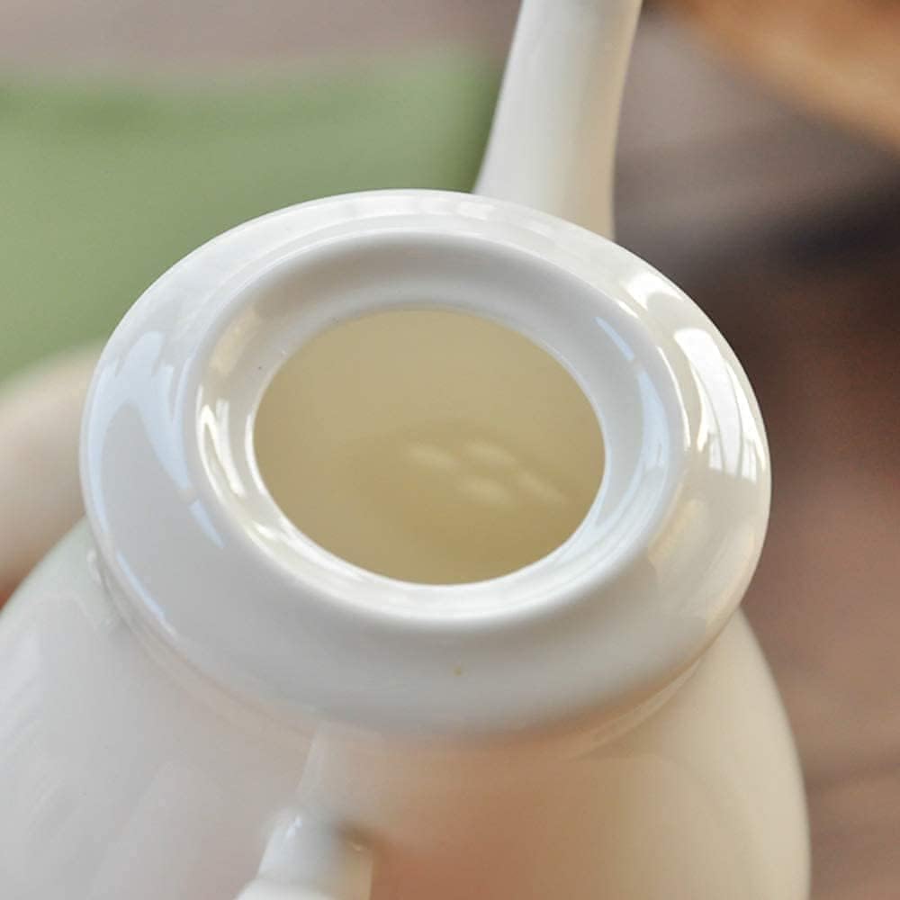 Oil and Vinegar Dispenser Oil and Vinegar Dispenser,Ceramic Oil Bottle Vinegar/Soy SauceWhite,Vintage Bottle Leak-Proof Liquid Condiment cooking