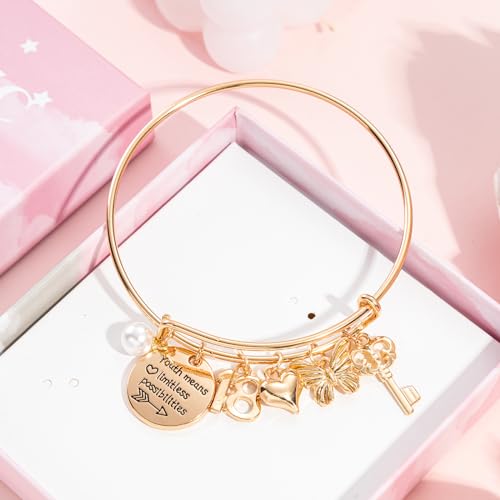Image of 18 Birthday Gifts for Girls Womens Bracelets, Birthday Charm Bracelets 18th Birthday Gidts for Friend, Sister, Teen Girls(18th)