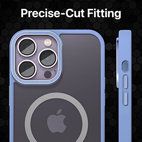 Image of eller sante Trans Armor MagPro for iPhone 14 Pro Case Cover, 6 Feet Drop, Metal Ring Camera Protection, Shockproof, Scratch Resistant, Slim, Compatible with MagSafe Back Cover - Sierra Blue