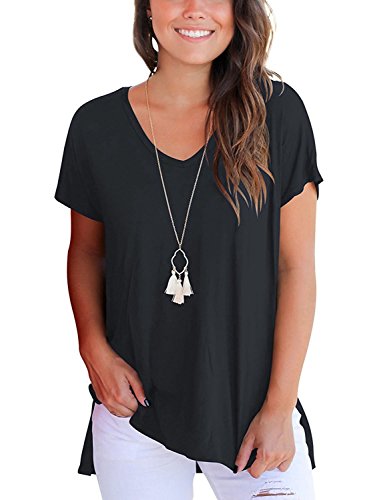 LILBETTER Men's Extended Hip Hop Short Sleeve T Shirt (L, White)