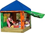 Gartenpirat Sandkasten Toni aus Holz mit Pavillon