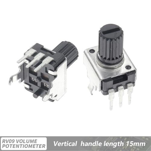 Potenciómetro RV09 de 3 pines para solucionar ruidos de estática en audio de altavoces 2
