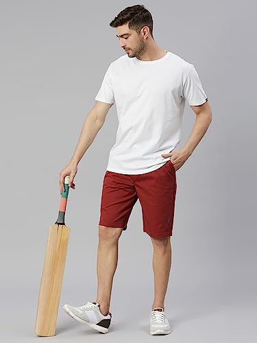 Image of Thomas Scott Men's | Solid | Chino Shorts | Regular Fit | Cotton Elastane | Above Knee | Casual Short