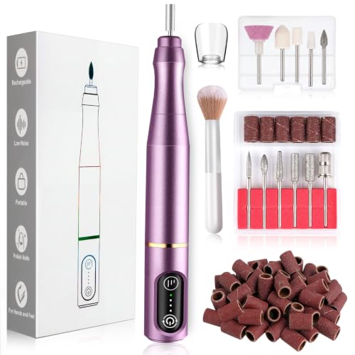 TUOBEO Cordless Nail Drill Electric Nail File Kit, Rechargeable Efile Set, Portable Acrylic Gel Nail...
