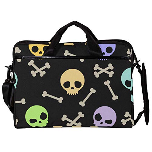 Sac d'ordinateur 14-15 pouces tête de mort pour style urbain unique