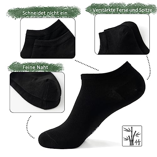 Sneaker Socken Vivi Idee 10/20 Paar Bambus Füßlinge