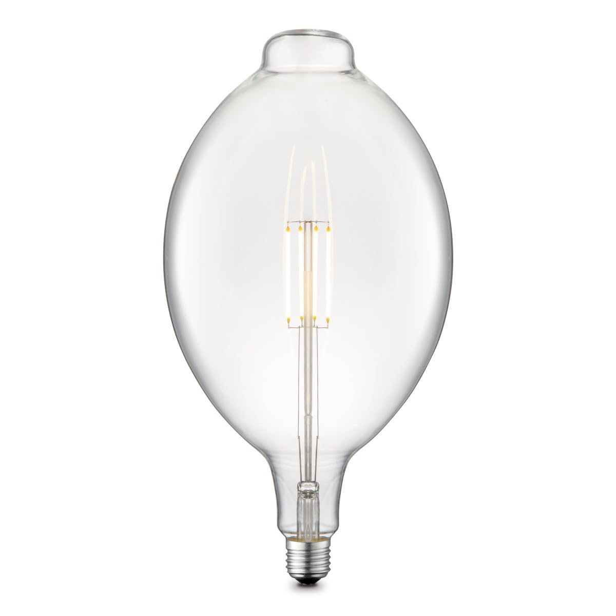 Home Sweet Home Edison Vintage E27 | LED-Filament-Leuchtmittel Carbon | G180 Oval LED-Lampe | Klar | Dimmbar | 4W 440lm 3000K | warmweißes Licht | für E27-Fassungen