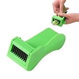 Cortador de Judías Verdes, Enhebrador con Cuchilla de Acero Inoxidable Cortador de Judías Verdes de Fácil Agarre para una Preparación de Verduras Sin Esfuerzo Aparato Ligero de Cocina (Verde)