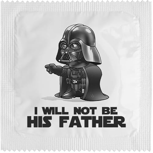 CALLVIN | Préservatifs Humoristique | Idée Cadeau Amusant avec Message Drôle | Cadeaux Couples | Préservatif Original | BEST 1 (DarthCondom)