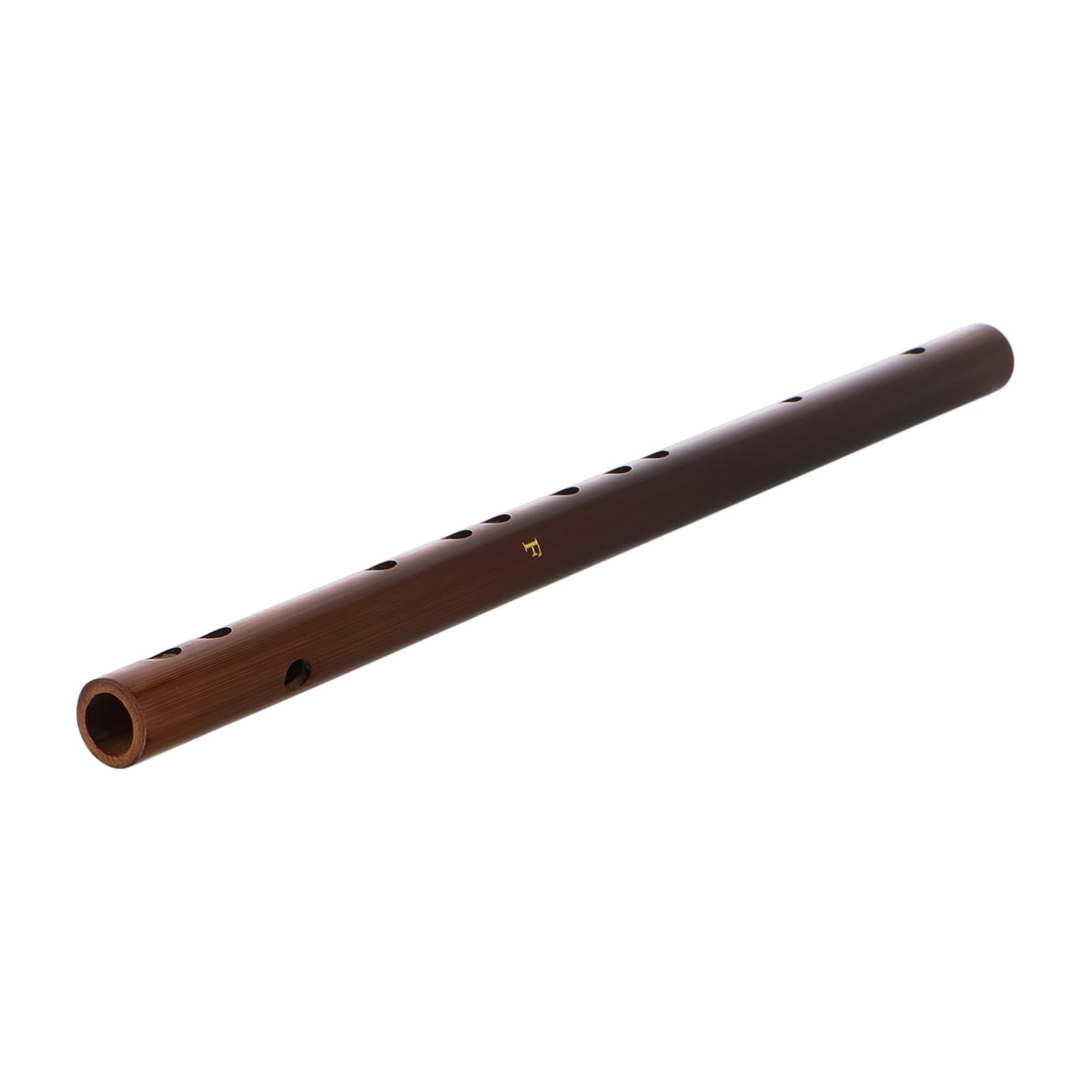 Toyvian 1 zestaw bambusowych fletów poprzecznych F- dla dorosłych mały instrument muzyczny flet poprzeczny, klapa F, mały instrument z bambusa, khaki