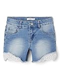 NAME IT Mädchen Nkfsalli Dnmtaha 2629 Noos Jeans Shorts, Medium Blue Denim, 152 EU