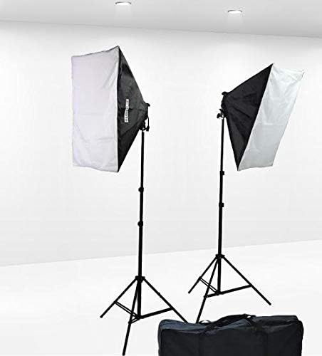 1600 Watt Softbox Lighting Kit Video Lighting Kit Two Softbox, 8 x 45watt Flourescent Bulb, 2 x lightstand by Fancierstudio 9004S