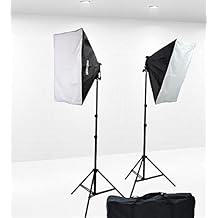 1600 Watt Softbox Lighting Kit Video Lighting Kit Two Softbox, 8 x 45watt Flourescent Bulb, 2 x lightstand by Fancierstudio 9004S