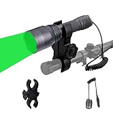 WINDFIRE S10 300 Yards 650 Lumen 3pcs Green LED Hunting Tactical Flashlight Long Range Hog Predat...