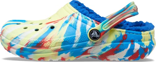 Crocs Classic Lined Marbled K sabot enfant facile à enfiler pour éviter les pieds gelés
