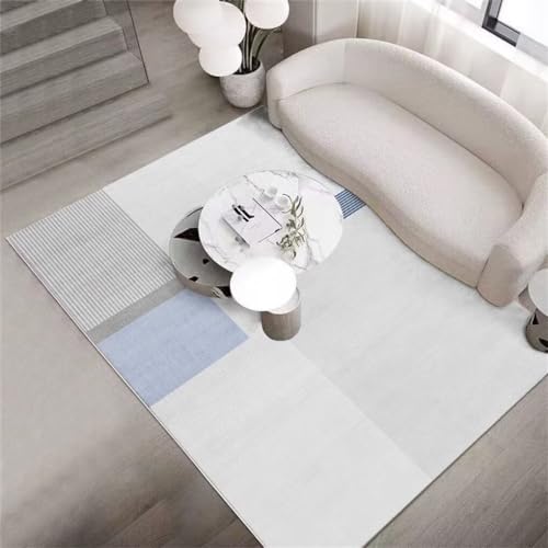 Moquette pas cher gris 200x250cm avec tapis de salon lavable à rayures