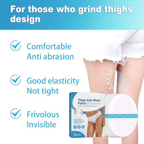 20 Stück Oberschenkel-Anti-Reibungs-Pads, Anti Reibungs Oberschenkel Patch Oberschenkelbänder Anti-Verschleiß-Patch auf der Innenseite des Oberschenkels Geeignet den täglichen Spaziergang und Sport