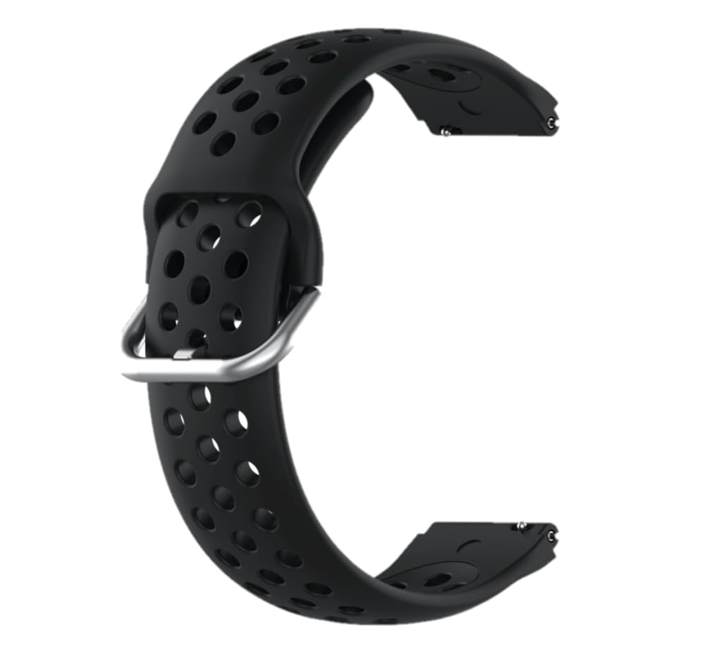 Panda Bobo for Reflex Active Watch Strap Silicone Replacement Watch Band Series 4/5/6/7/9/10/12/13/14/15/16/23/26 (Black Sports) — image 1