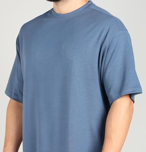 Image of Alan Jones Clothing Men's Printed Premium Heavy Gauge Cotton Oversized T-Shirt