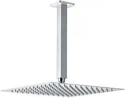 Pingoo.Casa, Ducha Chuveiro de Teto, Quadrado, Aço Inox 304, 30Cm, Mundaú, Prata