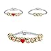 Genji Emoji Charms Bracelet 18K Gold Plated With 10 Pieces Enamel Emoji Faces