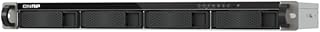 QNAP TS-433eU 4-Bay NAS, 1U Rackmount Design, Short Depth, Edge Storage, File Management, Docker Container