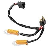 EBTOOLS Rezystor obciążenia LED 12 V 2 szt. LED dekoder rezystor obciążenia reflektory samochodowe miganie bez błędów wiązka przewodów dla H4