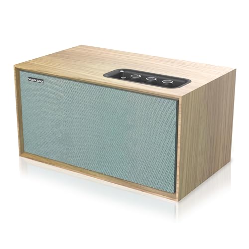 VULKKANO T40 ARC Altavoz Activo con 40W de Potencia, Woofer de 4', HDMI ARC, Bluetooth 5.0, RCA, AUX, USB, Salida Subwoofer, Altavoz para la TV, la Mesa o la estantería, Color Marrón