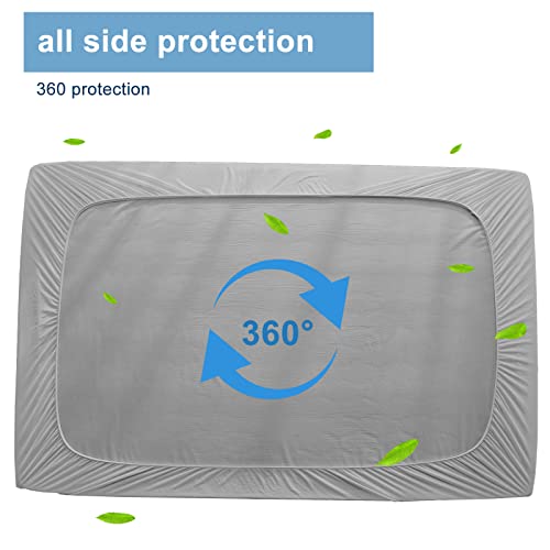 Waterproof Mattress Pad King Size Quilted Fitted Mattress Pad 100 Waterproof