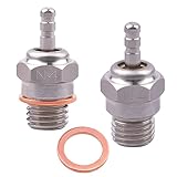 CrazyHobby N4#4 NO.4 Glow Plug 70117 Medium Hot Spark Nitro Engine Parts for Traxxas HPI HSP Kyosho Redcat 1/8 1/10 RC Car Truck Buggy Replace OS 8 (2PCS)