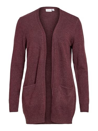 Vila VIRIL Basic Cardigan en tricot pour femme, Winetasting 3, XS