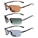 Gamma Ray Bifocal Sunglasses Reader - 3 Pairs Sun Reader Sport Sunglasses 2.00