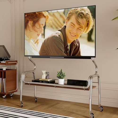 �yAuyyhui�z���o�C���e���r�J�[�g 32-85 �C���`�Ή� ���j�o�[�T�� TV �X�^���h �L���X�^�[�t�� �������߉\ �ω׏d�ő� 50kg �t���A�X�^���h �I�t�B�X ���r���O���[�� �Q�� ���p�r �g���₷�� ����g�p (�X�e�������X�|,120*35*